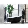 Obrazek Bateria wannowa wolnostojąca Keria czarna 
