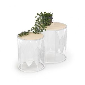 Obrazek Ława Łaka biały zestaw