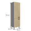Obrazek  Szafka kuchenna SCANDI jodełka/antracyt 60lo-215 2f 