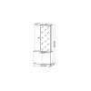 Obrazek Garderoba Barcelona white/dąb wellington