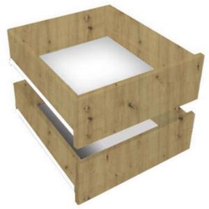 Obrazek Komplet Szuflad (2SZT) 120 150 180 200 Dąb Artisan/Czarny