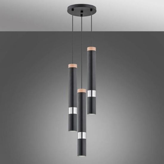 Obrazek Lampa Parna Black op. ośw. 3 PŁ 62104 LW3