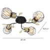 Obrazek Lampa 54113-4D Czarno-złota LW4
