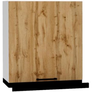 Obrazek Szafka kuchenna Bono W60/68 Slim Pl z czarnym okapem dąb wotan 