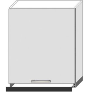 Obrazek Szafka Kuchenna Bono W60/68 Slim Pl Z Okapem Srebrnym