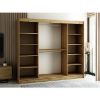 Obrazek Szafa Lamelo 2 250 Dąb Artisan/Czarny/Lustro