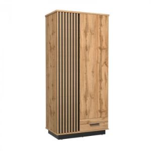 Obrazek Szafa Sole LA1 dąb wotan/czarny mat