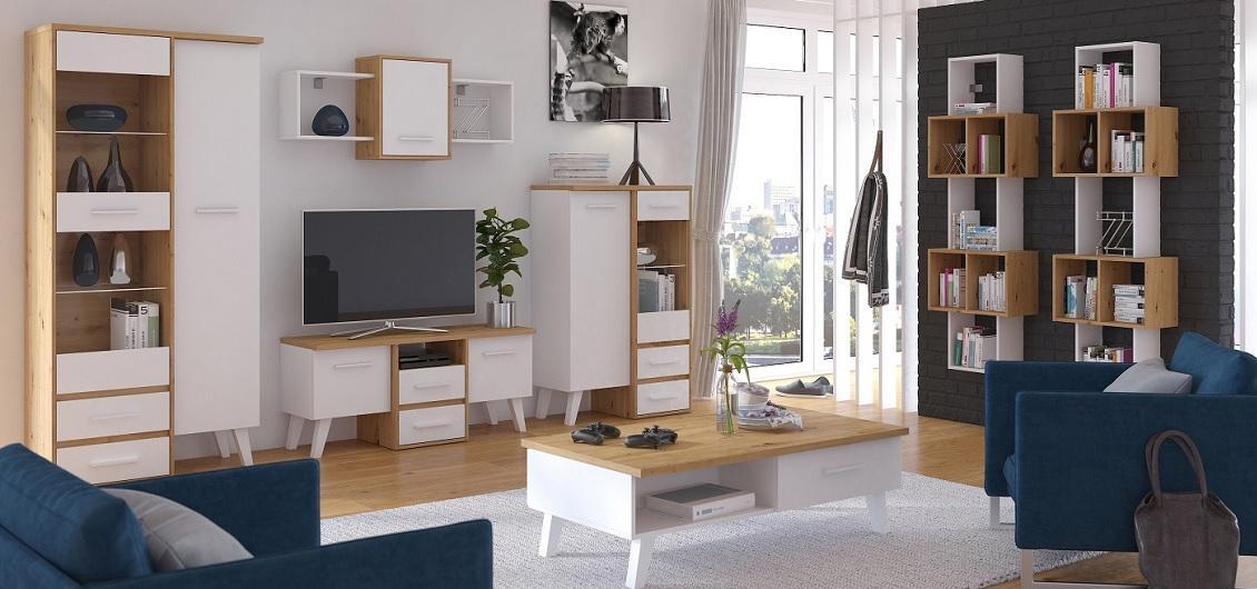 System Nordis dąb artisan/biały