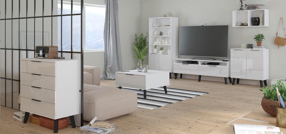 System Sven biały/biały połysk