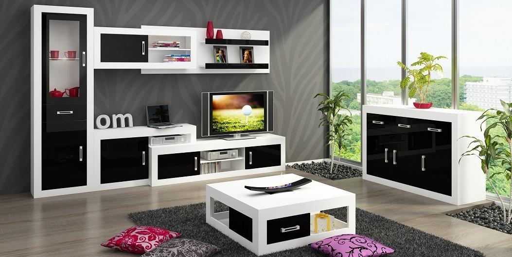 System Verin biały/czarny połysk