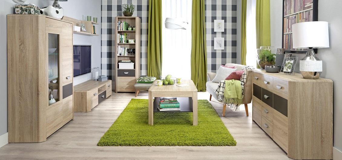 System Yoop w kolorze Dąb Sonoma/Szary Mat