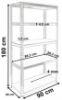 Obrazek Regał magazynowy Strong 2 MDF
