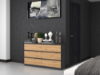 Obrazek Komoda Umo P6 140 antracyt/dąb artisan