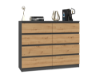 Obrazek Komoda Umo P8 120 antracyt/dąb artisan