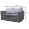 Obrazek Sofa Bella 120 Alfa 19+17
