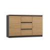 Obrazek Komoda Olympia 120 antracyt/dąb artisan -blat artisan