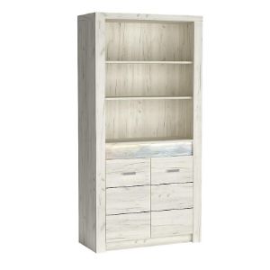 Obrazek Regał Indianapolis I5 kraft biały