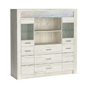 Obrazek Witryna szeroka Indianapolis I22 kraft biały