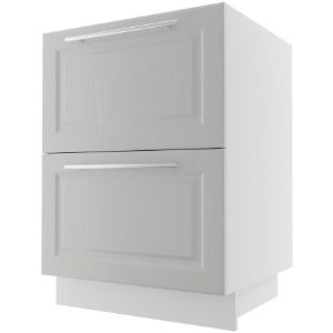 Obrazek Szafka kuchenna Emporium D2E/60 light grey stone/biały