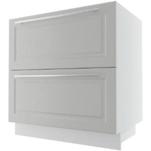 Obrazek Szafka kuchenna Emporium D2E/80 light grey stone/biały