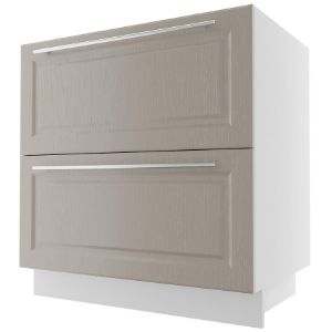 Obrazek Szafka kuchenna Emporium d2m/80 grey stone/kor.biały