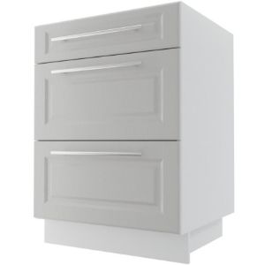 Obrazek Szafka kuchenna Emporium D3E/60 light grey stone/biały