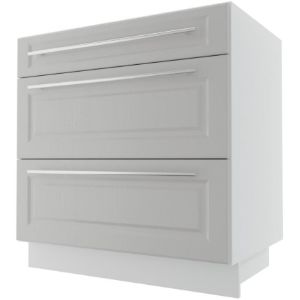 Obrazek Szafka kuchenna Emporium D3E/80 light grey stone/biały