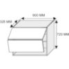 Obrazek  Szafka kuchenna Essen grey W8b/90 AV 