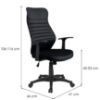Obrazek Krzesło Obrotowe Nadan Mlm-611489 czarny