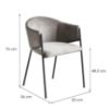 Obrazek Krzesło Otto 80248b szary/czarny