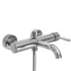 Obrazek Bateria wannowa z zestawem wannowym Rea Lungo chrom