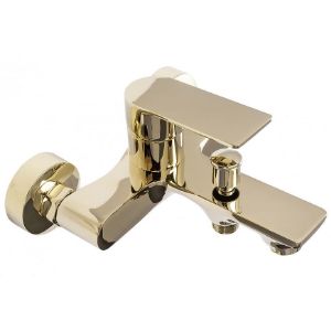 Obrazek Bateria wannowa z zestawem wannowym Rea Mayson złota