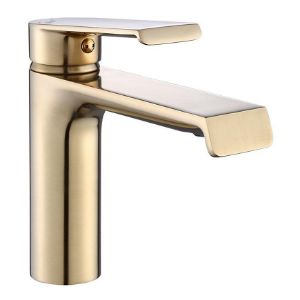 Obrazek Bateria umywalkowa Rea Hass złoto szczotkowane