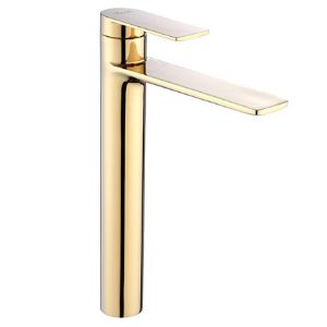 Obrazek Bateria umywalkowa wysoka Rea Storm złota 