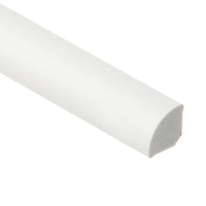 Obrazek Ćwierćwałek PCV 13x13x2500mm biały
