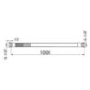 Obrazek  Wąż do gazu w osłonie 1/2˝ 1 m PVC 
