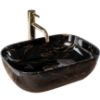 Obrazek  Umywalka nablatowa Belinda Black Marble Shiny 