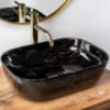 Obrazek  Umywalka nablatowa Belinda Black Marble Shiny 