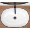 Obrazek  Umywalka nablatowa Cleo 61 Black Edge 