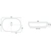 Obrazek  Umywalka nablatowa Cleo 61 Black/Aiax Matt 