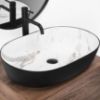 Obrazek  Umywalka nablatowa Cleo 61 Black/Aiax Matt 