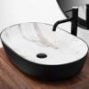 Obrazek  Umywalka nablatowa Cleo 61 Black/Aiax Matt 