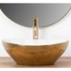 Obrazek  Umywalka nablatowa Sofia Gold/White 