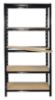 Obrazek  Regał Magazynowy Metalowy RNDU czarny 180x90x30cm – 5 półek/175kg 