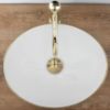 Obrazek  Umywalka nablatowa Sofia Gold Brush/White 