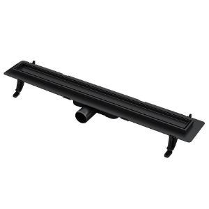 Obrazek  Odwodnienie Liniowe Odwracalne Duplex Czarne ABS+Inox 500 