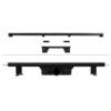 Obrazek  Odwodnienie Liniowe Odwracalne Duplex Czarne ABS+Inox 500 