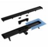 Obrazek  Odwodnienie Liniowe Odwracalne Duplex Czarne ABS+Inox 500 