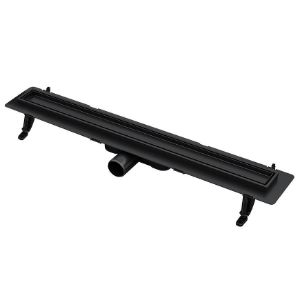 Obrazek  Odwodnienie Liniowe Odwracalne Duplex Czarne ABS+Inox 800 