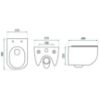 Obrazek Miska zawieszana Carter Rimless duroplast